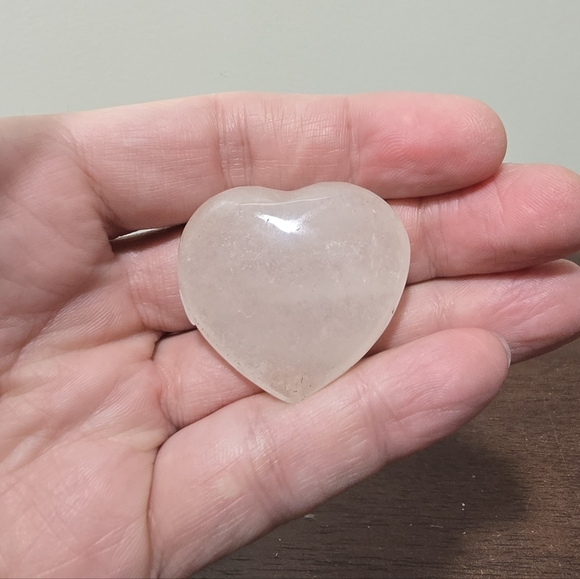 Clear Quartz Crystal Heart #B - Picture 5 of 5